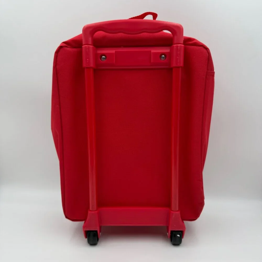 Hello Kitty Bioworld Rolling Bag Red White Polka Dot Suitcase 14